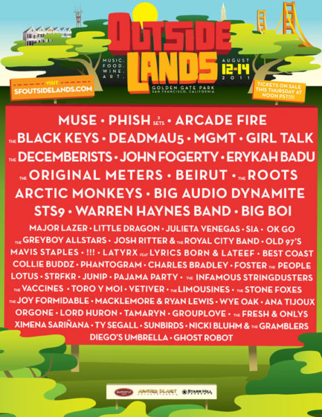 Outside-Lands-2011 lineup
